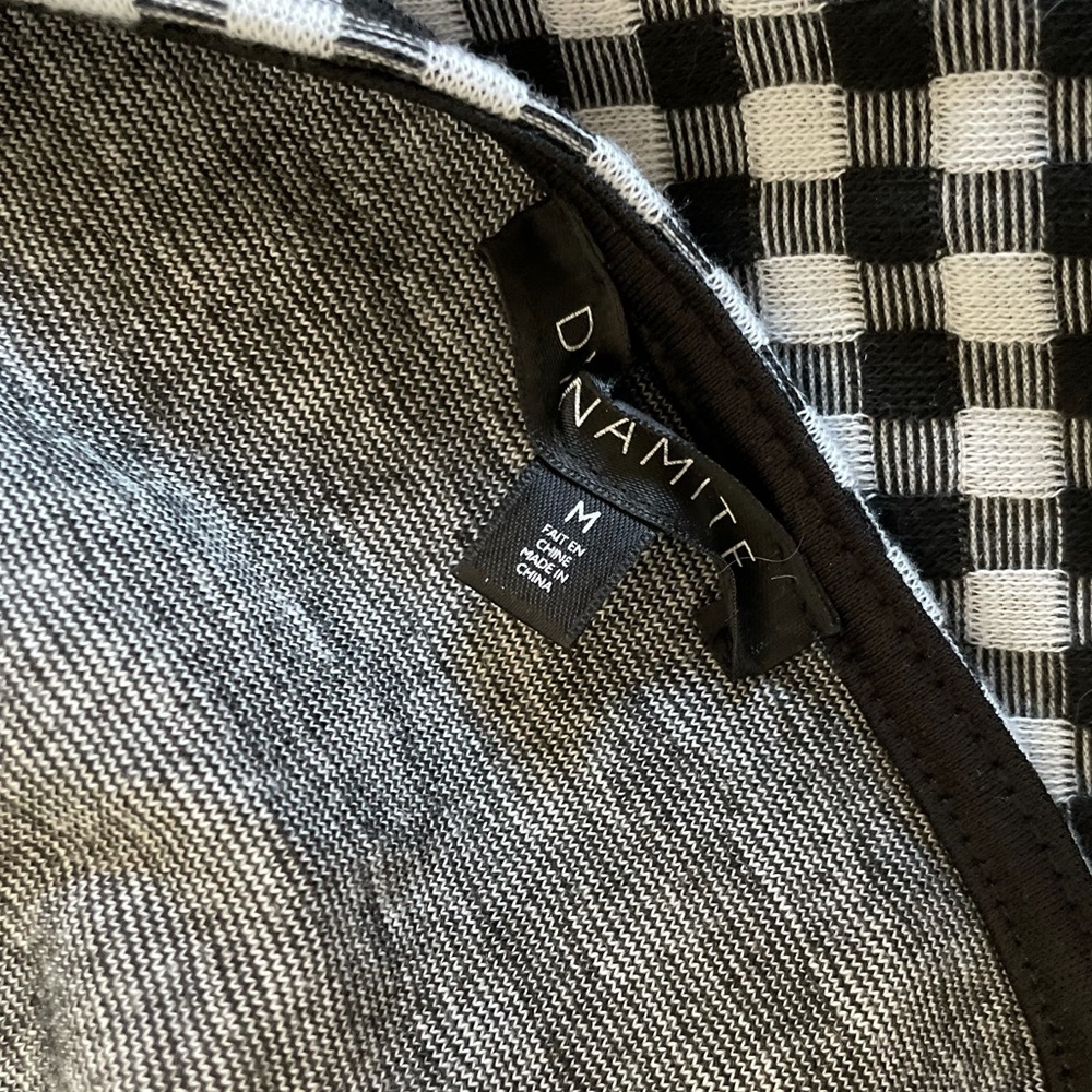 Dynamite black and white gingham snap closure bodysuit - Picture 9 of 9